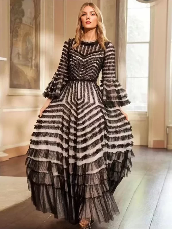 Designer 2023 New Women s Elegant Party Dress High Quality Formal Occasion Casual Evening Long Dress