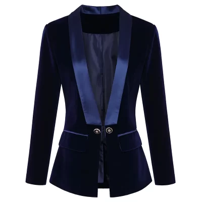 HIGH QUALITY Newest Runway 2023 Designer Blazer Women s Long Sleeve Velvet Blazer Jacket Outer Wear