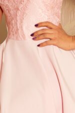 157-4 Dress MARTA with lace - pastel pink-6