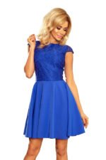 157-5 Dress MARTA with lace - royal blue-5