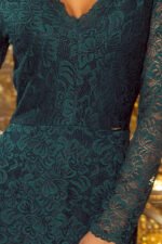 170-3 Lace dress with neckline - green-6
