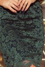 180-3 Dress with lace - bright green-6