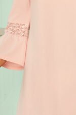 190-1 MARGARET dress with lace on the sleeves - pastel pink-6
