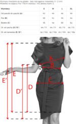 240-2 ROXI dress with asymmetrical skirt and belt - burgundy-7