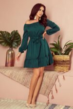 265-1 DAISY Dress with frills - green-4