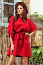 287-3 SOFIA Butterfly dress - red-1