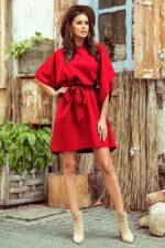 287-3 SOFIA Butterfly dress - red-3