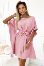 287-32 SOFIA Butterfly dress - dirty pink-1