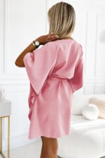 287-32 SOFIA Butterfly dress - dirty pink-4