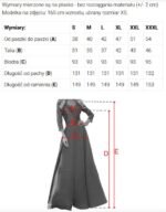 309-13 AMBER elegant long lace dress with a neckline - powder pink-9
