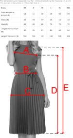 311-1 LILA Pleated dress with short sleeves - red-9