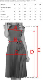 311-1 LILA Pleated dress with short sleeves - red-8
