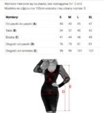 343-3 Elegant fitted velour dress with tulle sleeves - navy blue-9