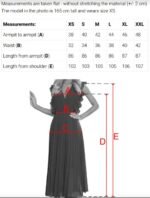 425-16 MATILDE Flared midi dress with a wrap neckline and short sleeves - beige with polka dots-13