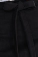 569-2 Suede Skirt with Tie - black-9