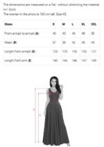 581-9 JENNIFER Long dress with a leg slit, sleeve and neckline - navy blue-14