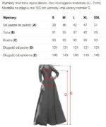 640-3 LORETTA unique long dress with tulle sleeves and neckline - navy blue-12