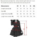 657-2 Elegant midi dress with wrap neckline and tulle sleeves - beige-10