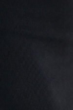 667-1 Fitted Striped Midi Skirt with High Waist - Black-7