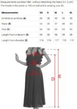 675-1 Flared midi dress with a wrap neckline and glitter sheen - sky blue-10