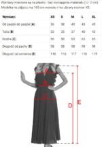 675-1 Flared midi dress with a wrap neckline and glitter sheen - sky blue-9