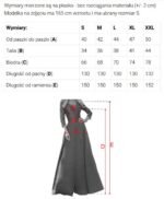 694-2 MIRELLA Elegant flared maxi dress with sequin sleeves - chocolate brown-11