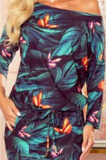 13-119 Sports dress with pockets - colorful butterflies-5