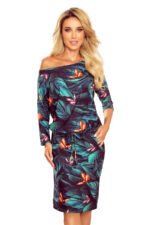 13-119 Sports dress with pockets - colorful butterflies-6