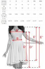 210-4 NICOLLE - dress with longer back with lace neckline - ROYAL BLUE-7