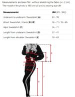 689-1 Women's tracksuit set with an oversized sweatshirt and drawstring pants - cappuccino-11