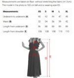 695-1 ALVA Flared midi dress with wide straps - burgundy-13